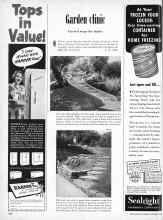 Better Homes & Gardens September 1950 Magazine Article: Garden clinic Curved steps for banks