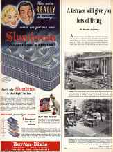 Better Homes & Gardens September 1950 Magazine Article: A terrace will give you lots of living