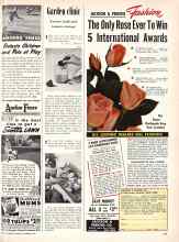 Better Homes & Gardens September 1950 Magazine Article: Garden clinic