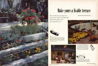 Better Homes & Gardens September 1950 Magazine Article: Make yours a livable terrace