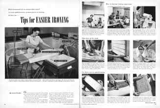 Better Homes & Gardens September 1950 Magazine Article: Tips for EASIER IRONING