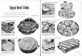 Better Homes & Gardens September 1950 Magazine Article: Sugar-bowl trims