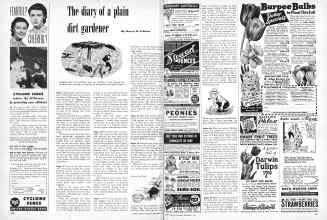 Better Homes & Gardens September 1950 Magazine Article: The diary of a plain dirt gardener
