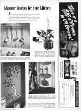 Better Homes & Gardens October 1950 Magazine Article: Glamour touches for your kitchen