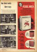 Better Homes & Gardens October 1950 Magazine Article: One chest works three ways
