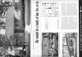 Better Homes & Gardens October 1950 Magazine Article: Five Star Home