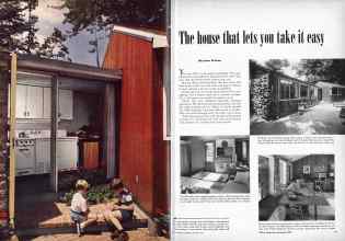 Better Homes & Gardens October 1950 Magazine Article: The house that lets you take it easy