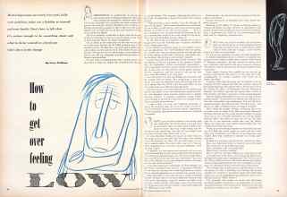 Better Homes & Gardens October 1950 Magazine Article: How to get over feeling LOW