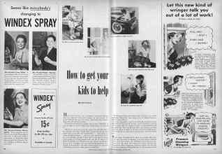 Better Homes & Gardens October 1950 Magazine Article: How to get your kids to help