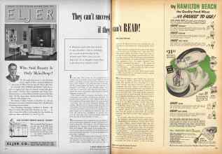 Better Homes & Gardens October 1950 Magazine Article: They can't succeed if they can't READ!