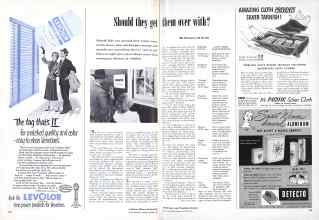 Better Homes & Gardens October 1950 Magazine Article: Should they get them over with?