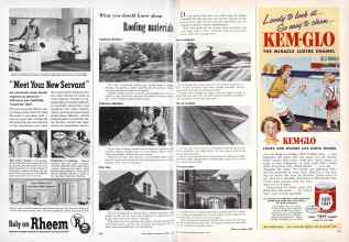 Better Homes & Gardens October 1950 Magazine Article: Roofing materials