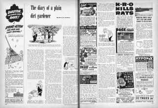 Better Homes & Gardens October 1950 Magazine Article: The diary of a plain dirt gardener