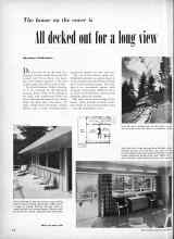 Better Homes & Gardens November 1950 Magazine Article: All decked out for a long view