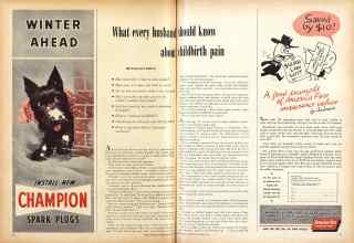 Better Homes & Gardens November 1950 Magazine Article: What every husband should know about childbirth pain