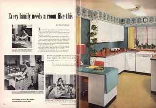 Better Homes & Gardens November 1950 Magazine Article: Every family needs a room like this