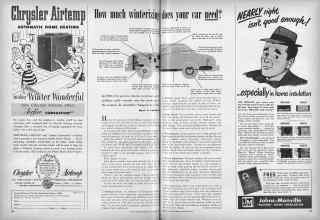 Better Homes & Gardens November 1950 Magazine Article: How much winterizing does your car need?