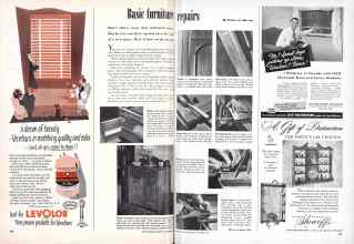 Better Homes & Gardens November 1950 Magazine Article: Basic furniture repairs