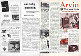 Better Homes & Gardens November 1950 Magazine Article: Should they help for LOVE or PAY?