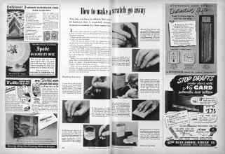 Better Homes & Gardens November 1950 Magazine Article: How to make a scratch go away