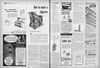 Better Homes & Gardens November 1950 Magazine Article: How to make a slipcover