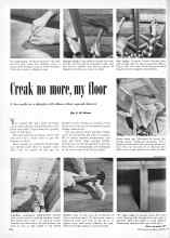 Better Homes & Gardens December 1950 Magazine Article: Creak no more, my floor