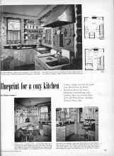 Better Homes & Gardens December 1950 Magazine Article: Blueprint for a cozy kitchen