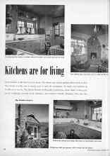 Better Homes & Gardens December 1950 Magazine Article: Kitchens are for living