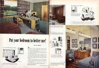 Better Homes & Gardens December 1950 Magazine Article: Put your bedroom to better use!