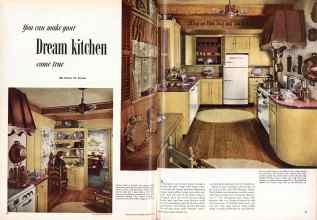 Better Homes & Gardens December 1950 Magazine Article: you can make your Dream kitchen come true
