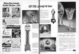 Better Homes & Gardens December 1950 Magazine Article: GIFT-TIME all through the house