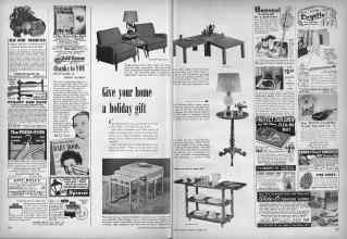 Better Homes & Gardens December 1950 Magazine Article: Give your home a holiday gift