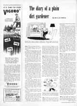 Better Homes & Gardens January 1951 Magazine Article: The diary of a plain dirt gardener