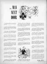 Better Homes & Gardens January 1951 Magazine Article: The MAN NEXT DOOR