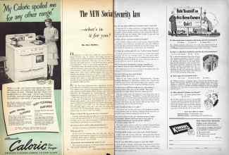 Better Homes & Gardens January 1951 Magazine Article: The NEW Social Security law