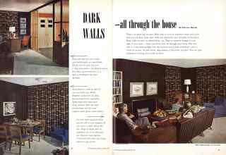 Better Homes & Gardens January 1951 Magazine Article: DARK WALLS --all through the house