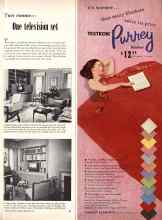 Better Homes & Gardens February 1951 Magazine Article: Two rooms--One television set