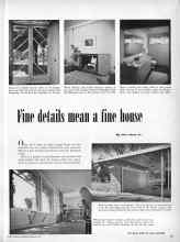 Better Homes & Gardens February 1951 Magazine Article: Fine details mean a fine house