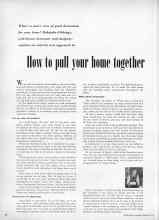 Better Homes & Gardens February 1951 Magazine Article: How to pull your home together