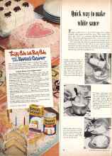 Better Homes & Gardens February 1951 Magazine Article: Quick way to make white sauce
