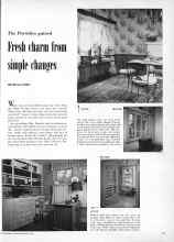 Better Homes & Gardens February 1951 Magazine Article: Fresh charm from simple changes