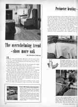 Better Homes & Gardens February 1951 Magazine Article: The overwhelming trend--show more oak