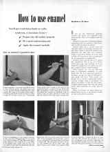Better Homes & Gardens February 1951 Magazine Article: How to use enamel