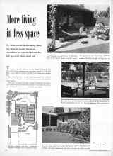 Better Homes & Gardens February 1951 Magazine Article: More living in less space