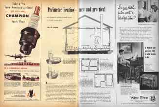 Better Homes & Gardens February 1951 Magazine Article: Perimeter heating new and practical