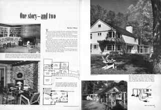 Better Homes & Gardens February 1951 Magazine Article: One story--and two