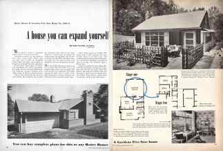 Better Homes & Gardens February 1951 Magazine Article: A house you can expand yourself