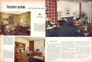 Better Homes & Gardens February 1951 Magazine Article: Furniture periods . . . and the part they play