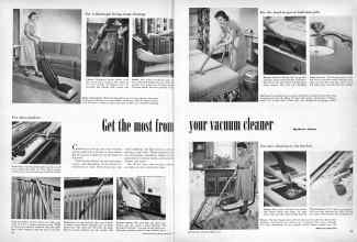 Better Homes & Gardens February 1951 Magazine Article: Get the most from your vacuum cleaner