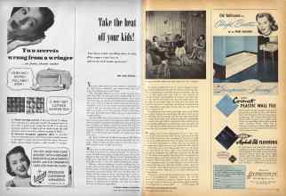 Better Homes & Gardens February 1951 Magazine Article: Take the heat off your kids!